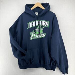 DANBURY TITANS Hoodie 2XL Whalers Federal Hockey League FHL Conn Ice Sweatshirt